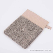 Exfoliating Linen Gloves Mitten Remove Dead Skin Bath Body Scrub Mitt DC-Bm101